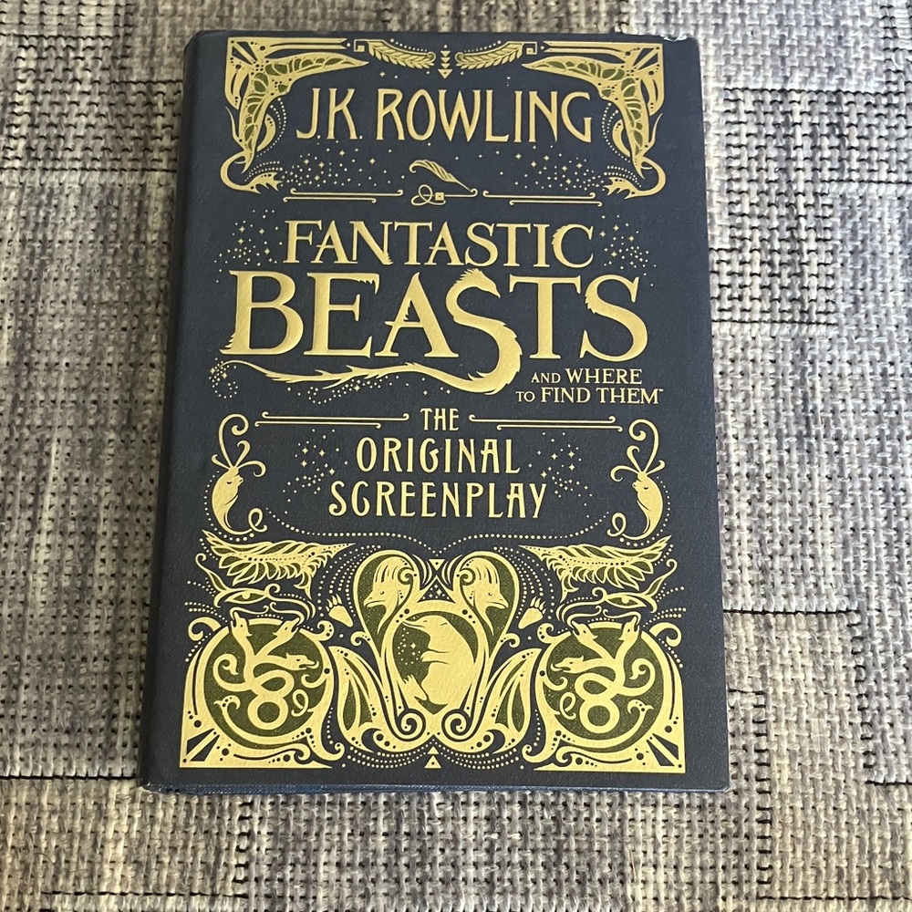 Fantastic Beasts Original Screenplay - Black and Gold Cover
